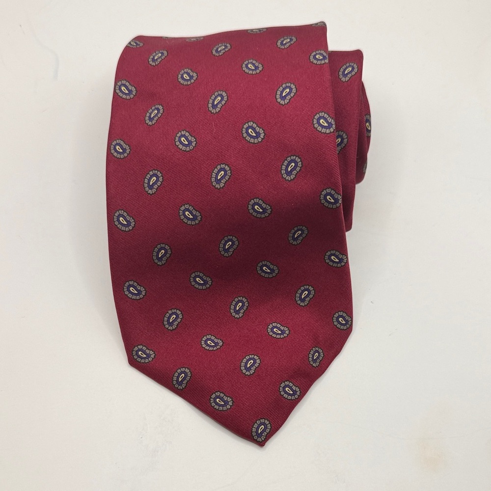 Nordstrom Burgundy Paisley Men's‎ Tie 57” X 3.9” in